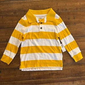 ⚡️3/$20 NWT Striped Polo - Long sleeved - 2T